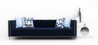 Hollywood Sofa in Regal Navy Velvet