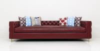 Inside Out New Deep sofa in Ford Red Faux Leather