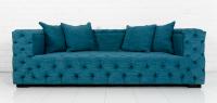 Tufted Fat Boy Sofa in Lucky Turquoise