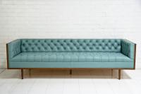 Koening Sofa in Pale Blue Leather