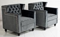 Beverly Hills Arm Chair in Cosmic Grey