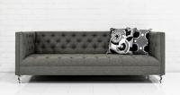 007 Sofa in Grey Textured Linen