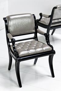 Edward Chair in Metallic Linen