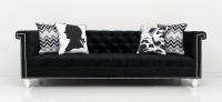 Sinatra Sofa in Black Velvet