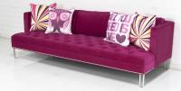 Down With Love Sofa in Pink Velvet