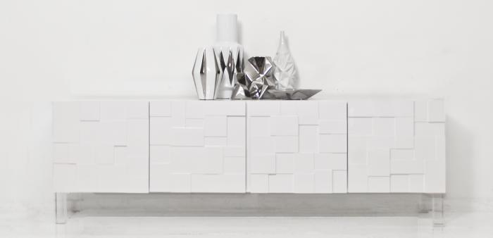 Credenza clearance white modern