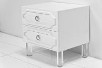 Hollywood 2 drawer nightstand - lucite legs
