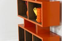 Kubist Bookshelf in Orange