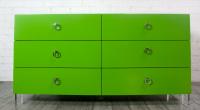 Pop Green Dresser with Lucite Legs 