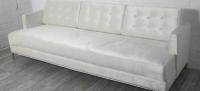 Down with Love Sofa in Off-White Shiny Velvet