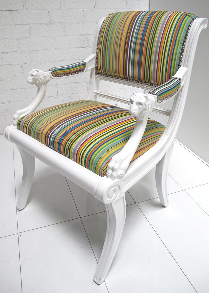 Striped Edward Chair