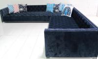Navy Tufted New Deep Sectional