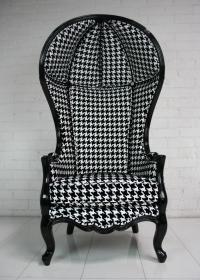 Houndstooth Balloon Chair 