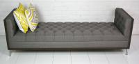 Koening Daybed in Charcoal Linen