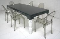 Grey Glass Mixed Up Dining Table