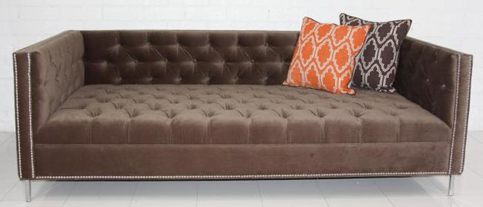 Petite New Deep Tufted Sofa 