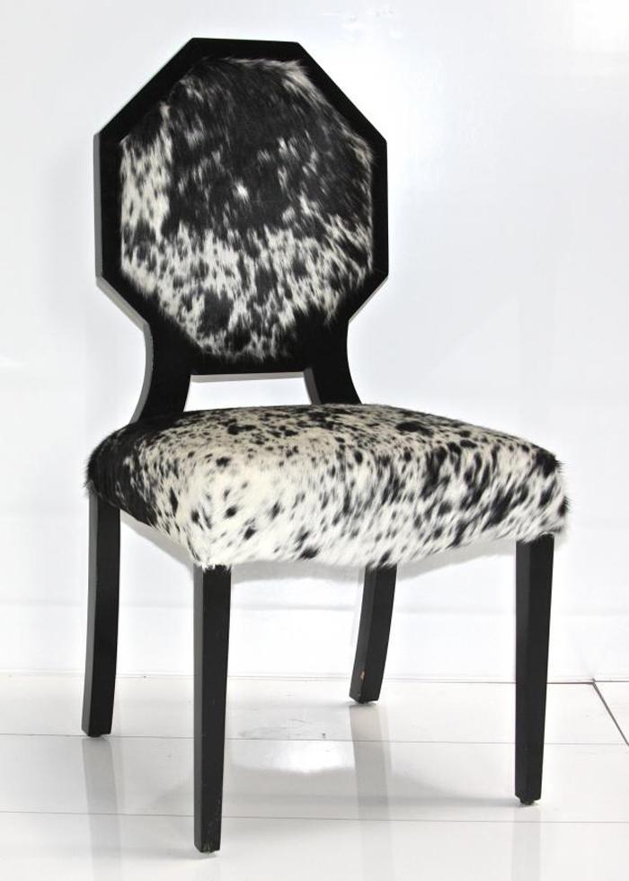 Cowhide Octagon Dining Chair 