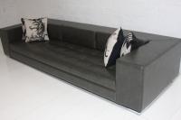 Fat Boy Sofa in Faux Charcoal Leather
