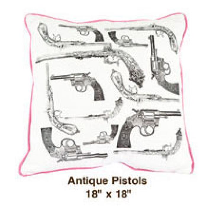 Antique Pistols White / Black / Pink