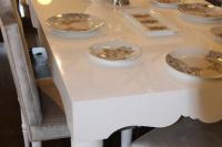 Bel Air Dining Table in High Gloss White