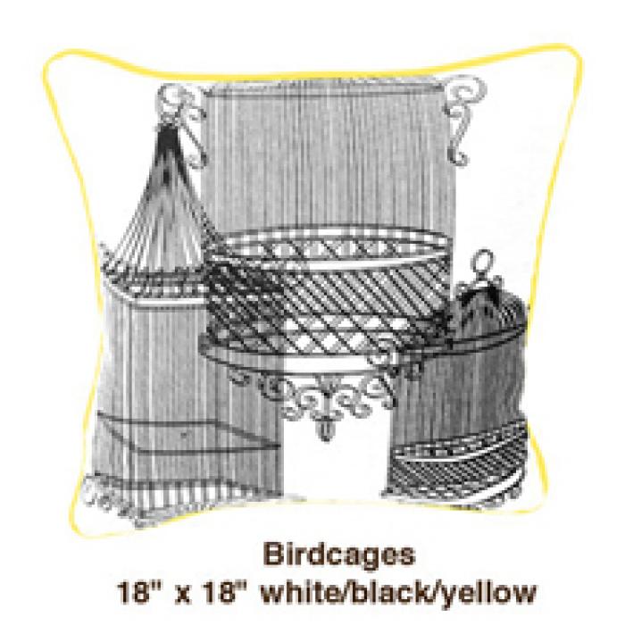 Birdcages  White / Black / Yellow