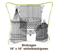 Birdcages White / Black / Green