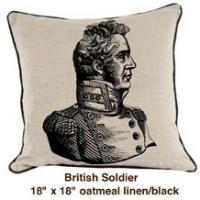 British Soldier Oatmeal Linen / Black