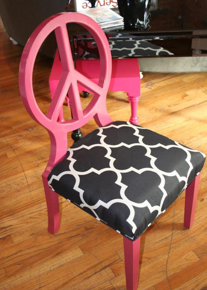 Pink Peace Chair