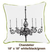 Chandelier White / Black / Green