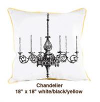 Chandelier White / Black / Yellow