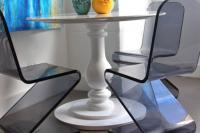 Delano Round Dining Table in White
