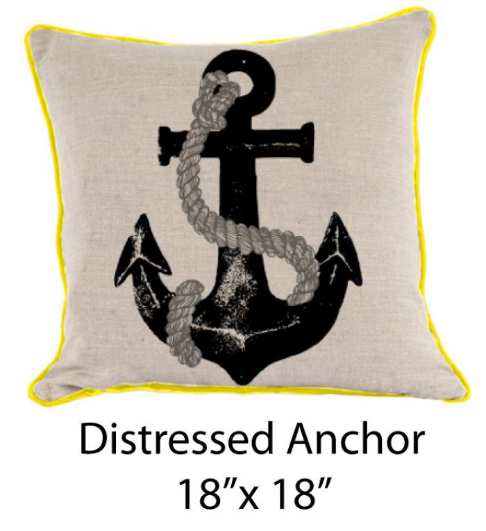 Distressed Anchor Oatmeal/Black/Yellow/Gray 
