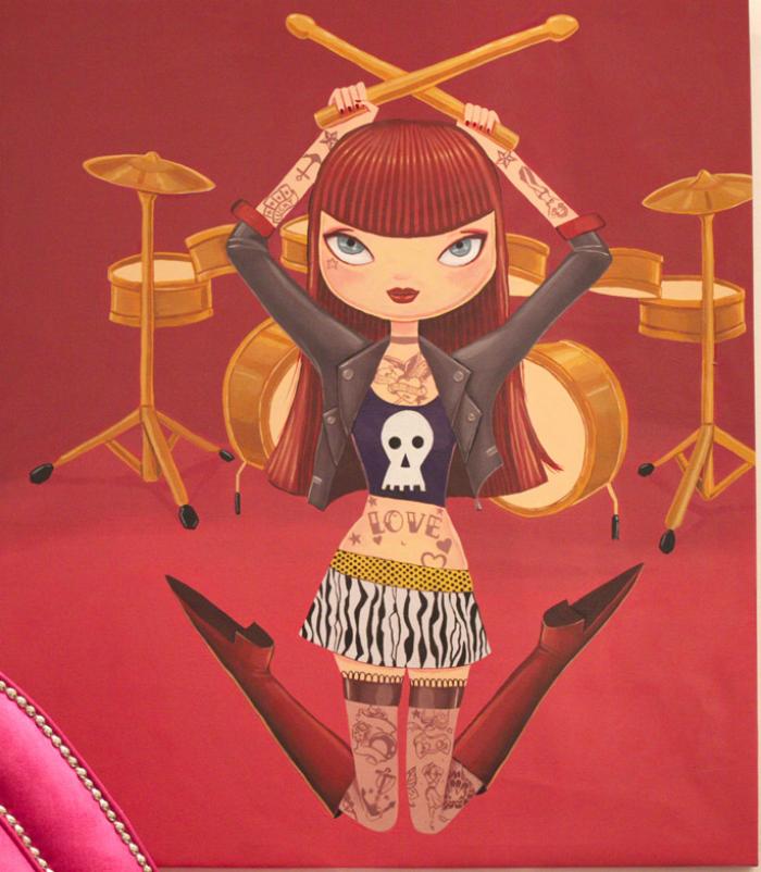 Drummer Girl Original Artwork