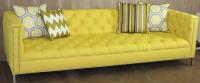 Yellow Tufted Hollywood Sofa