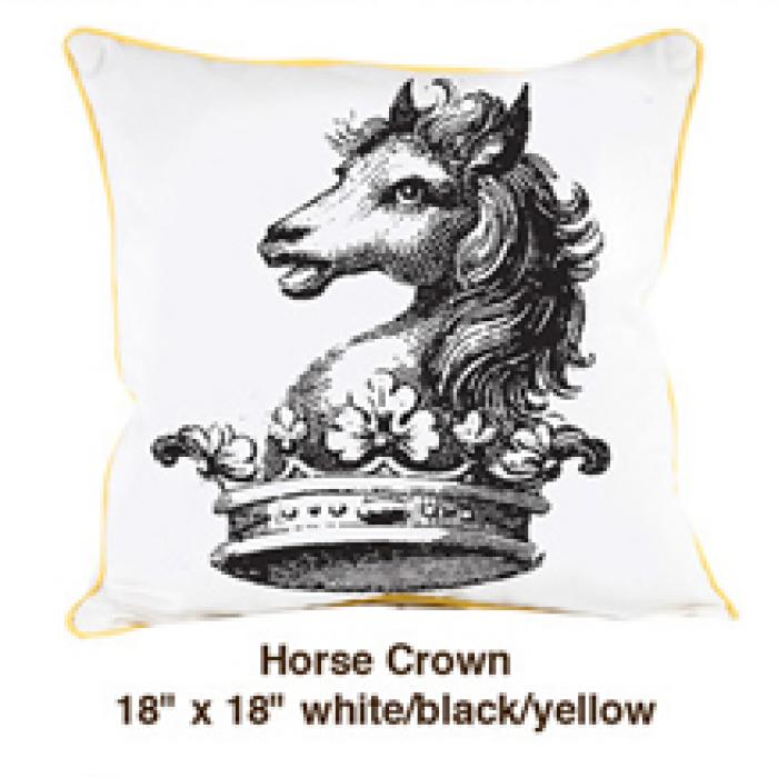 Horse Crown White / Black / Yellow