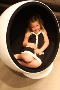 Kids Custom Painted Baby Ball Chair (Pirate Girl)