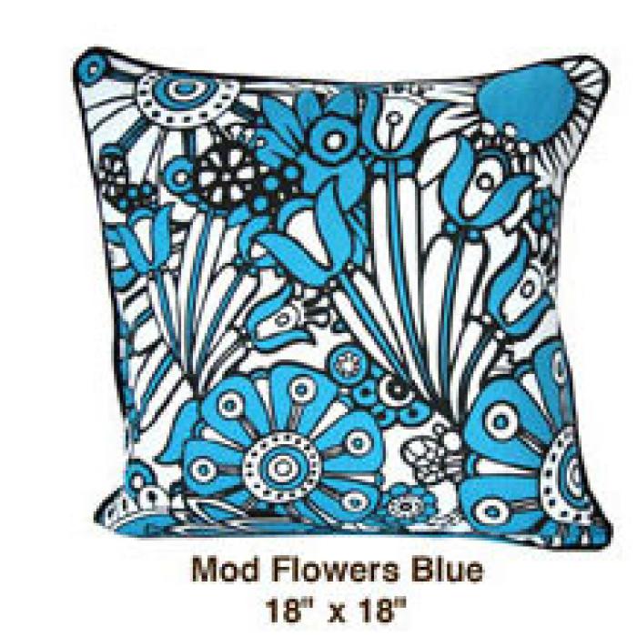 Mod Flowers Blue