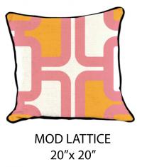 Mod Lattice White/Pink/Orange 