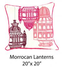 Moroccan Lanterns White/Pink/Burgundy/Purple  