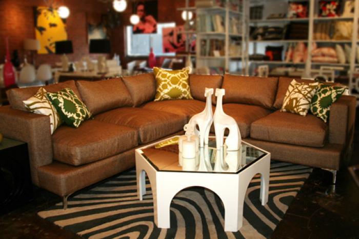 Caramel sectional discount