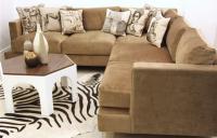 Oliver Sectional in Putty Velvet