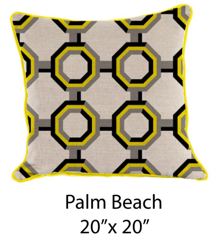 Palm Beach Oatmeal/Yellow/Black/Gray 