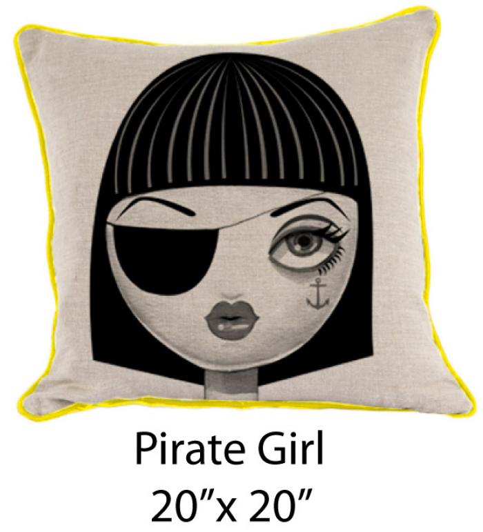 Pirate Girl Oatmeal/Black/Yellow 