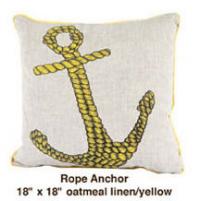 Rope Anchor Oatmeal Linen / Yellow