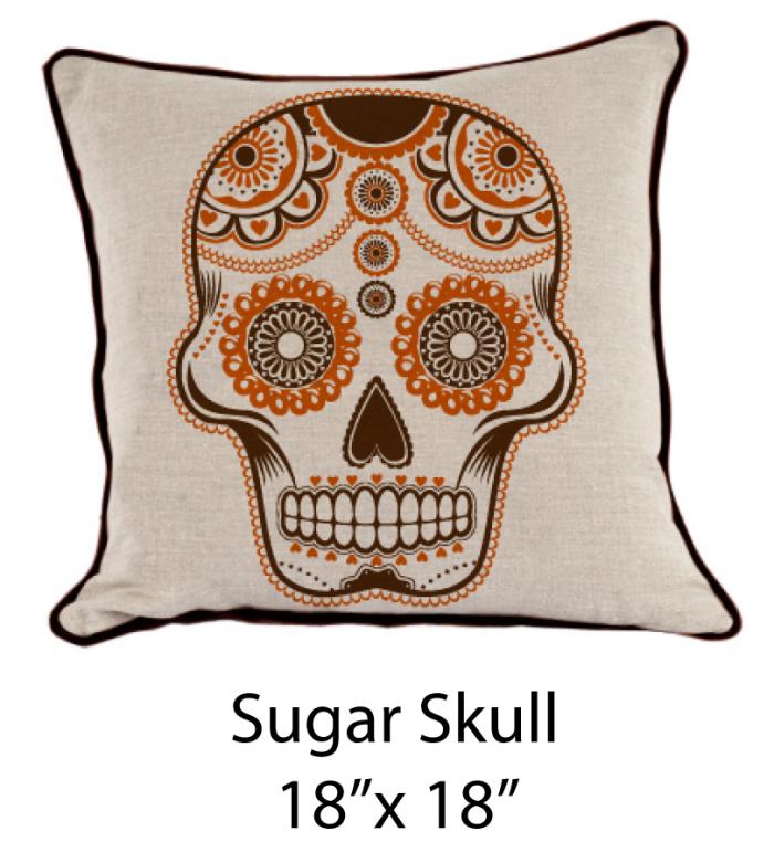 Sugar Skull Oatmeal/Brown/Orange 