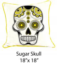 Sugar Skull White/Black/Yellow 