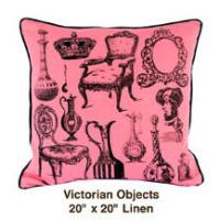Victorian Objects Pink Linen