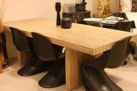 Zebrawood Plinth Dining Table