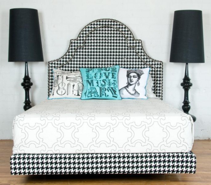 "The Houndstooth Hollywood Bed"