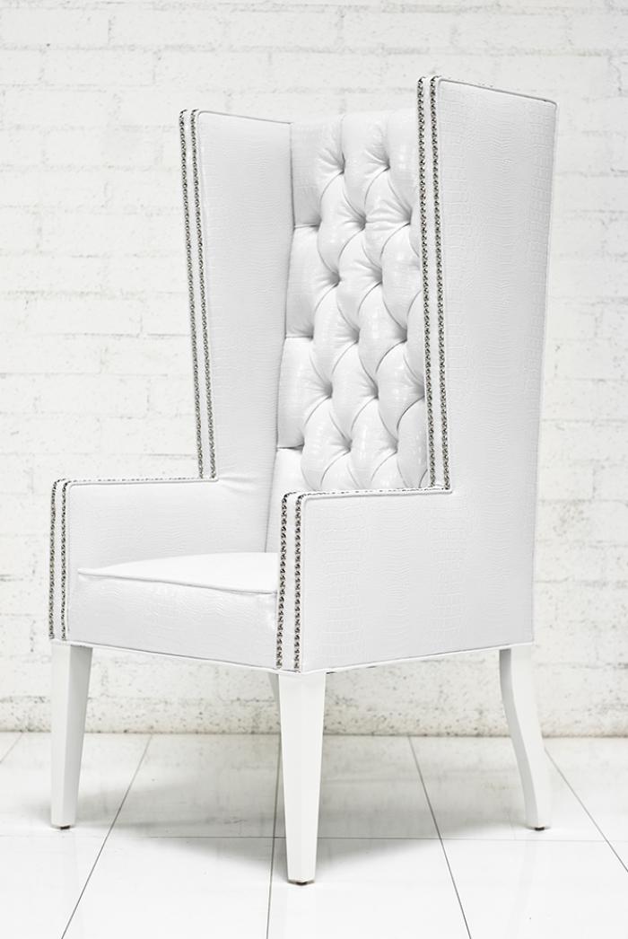 Tall White Dining Chairs Factory, Tall White Leather Dining Chairs